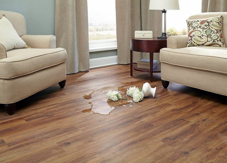 water resistant living room floors